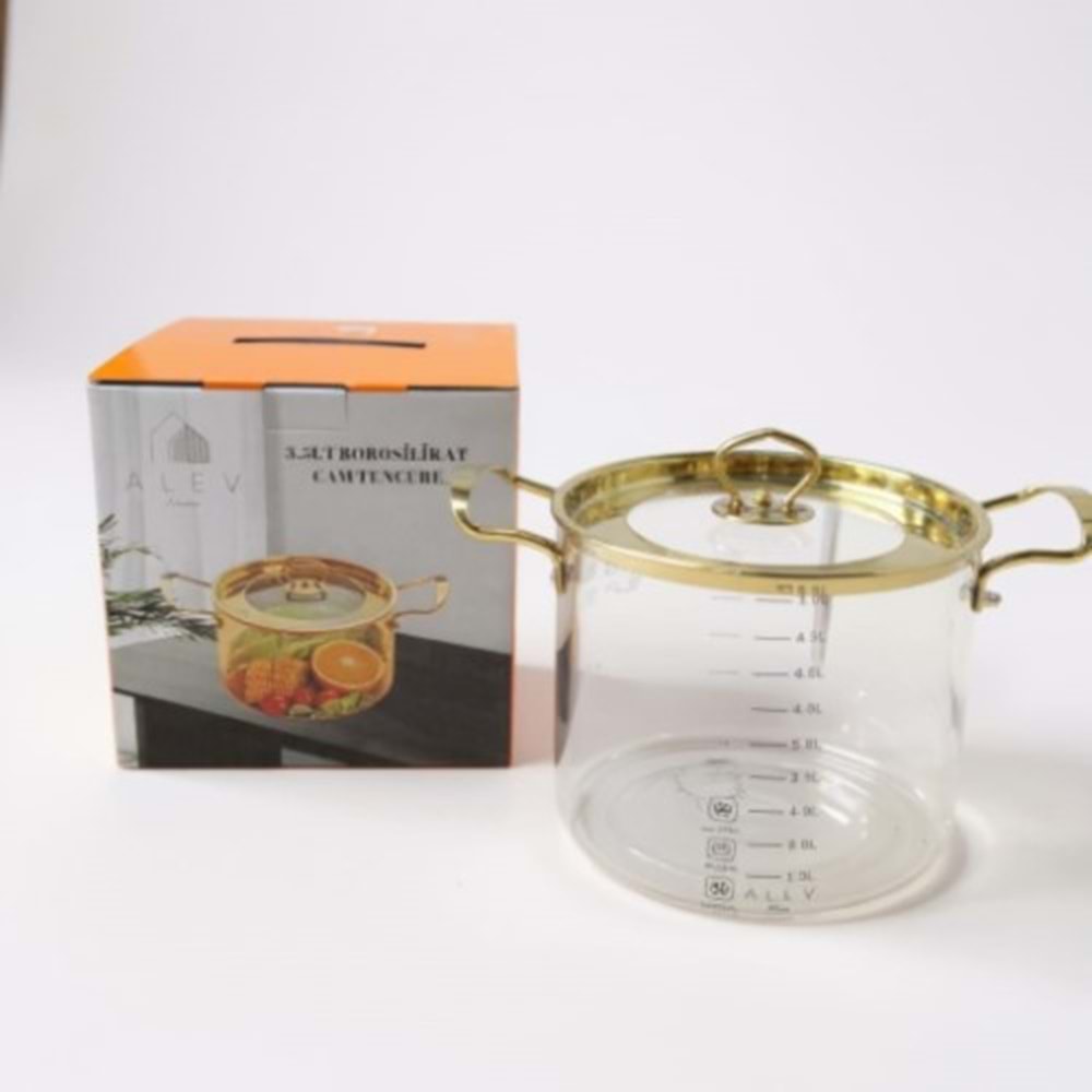 23-CAM TENCERE MTL/CAM GOLD KAPAK 5.5L -ALEV