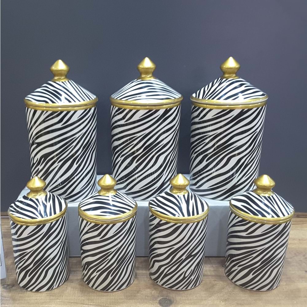 BAHARAT TK. 7 Lİ SERAM.DEKOR ZEBRA -CANBA