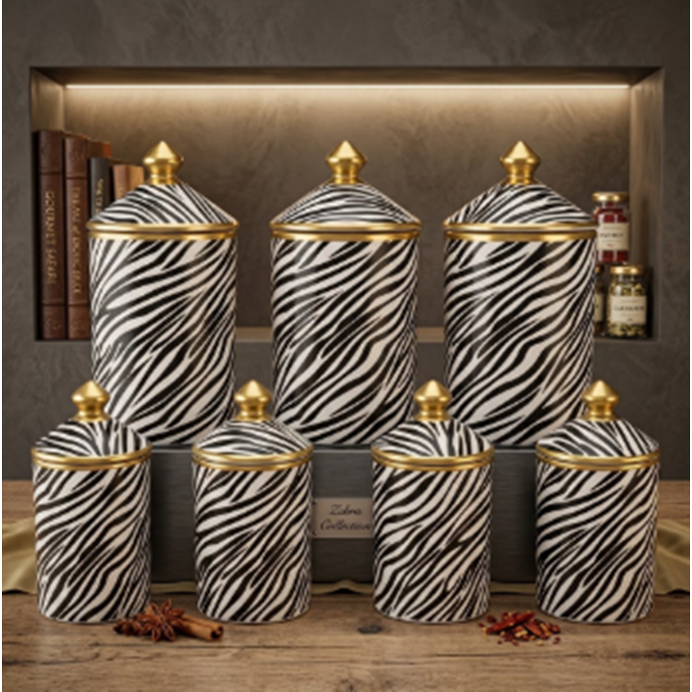 BAHARAT TK. 7 Lİ SERAM.DEKOR ZEBRA -CANBA