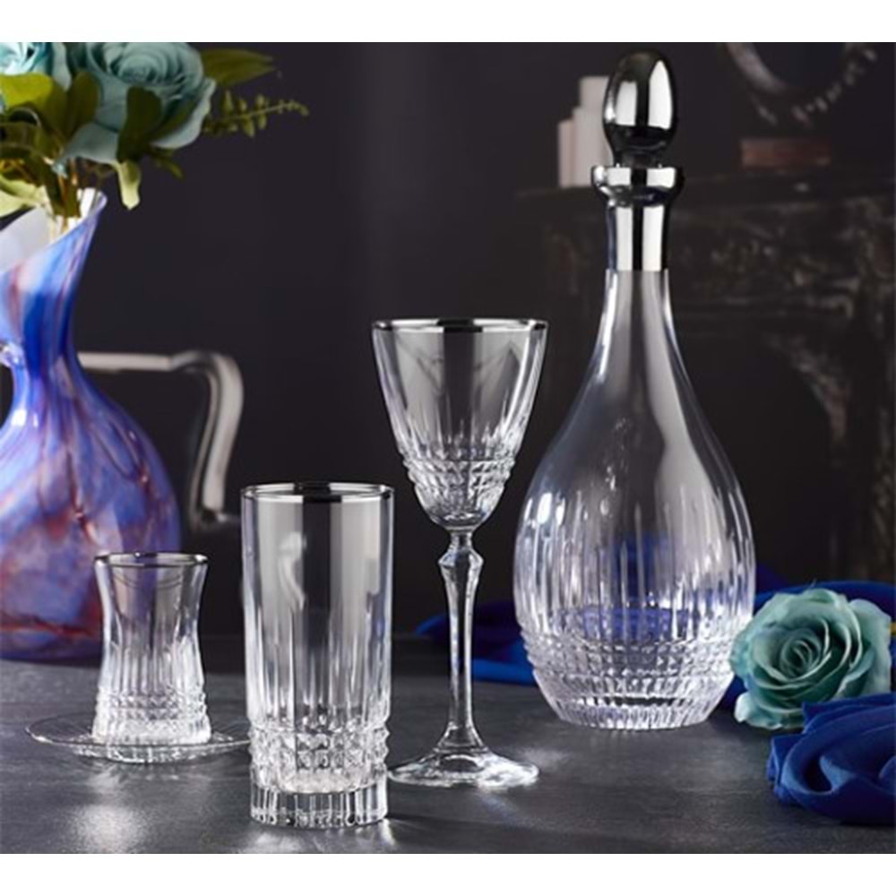 KRİSTAL 61 PRÇ. PLATİN DEKOR BAKARA -CANBA