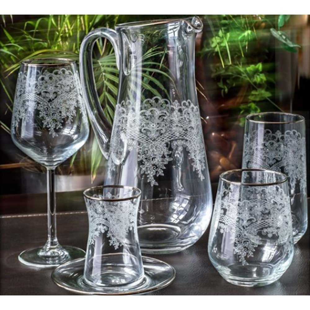 KRİSTAL 61 PRÇ. CLARIS PLATİN -CANBA