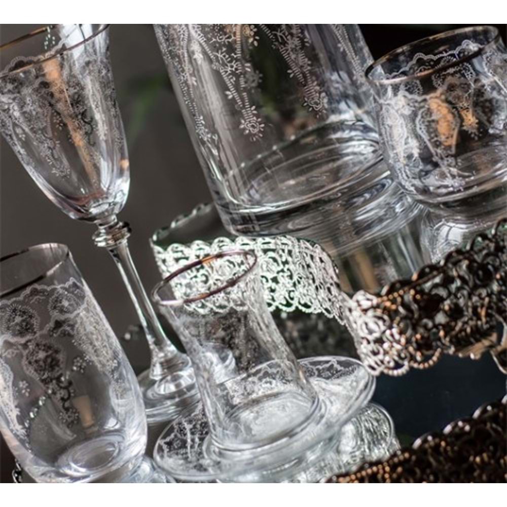 KRİSTAL 61 PRÇ. DELUXE PLATİN -CANBA