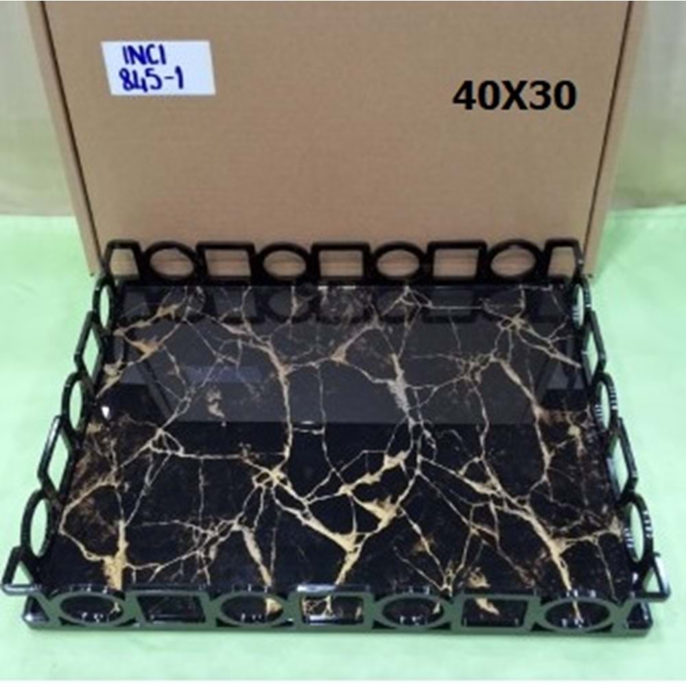 845.1 -AKRLK.DEKOR TEPSİ BARLAS -İNCİ