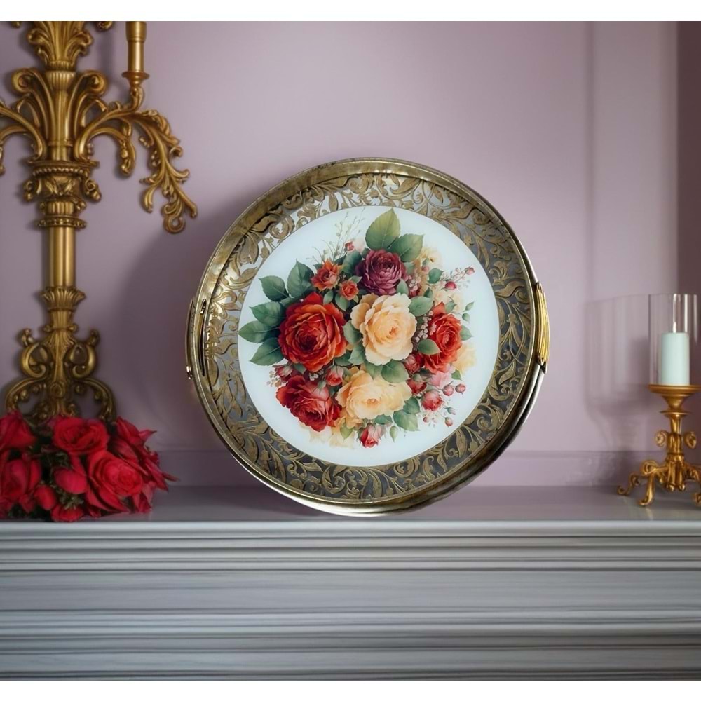 TH.619.L -TEPSİ ŞEFFAF YUVR. FIRFIRLI -HELENA DVD