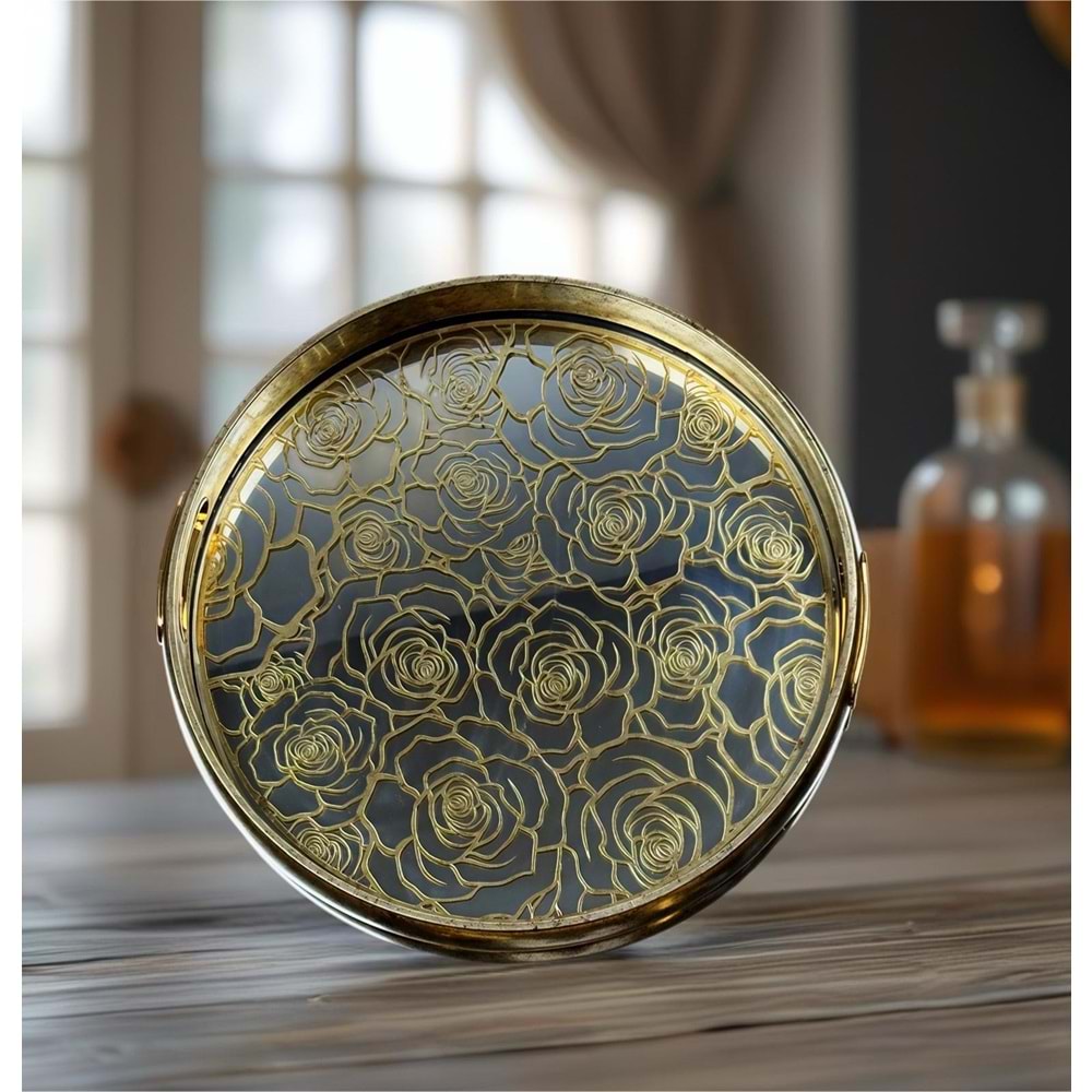 N.412.SL -TEPSİ ŞEFFAF YUVR. FIRFIRLI -HELENA DVD