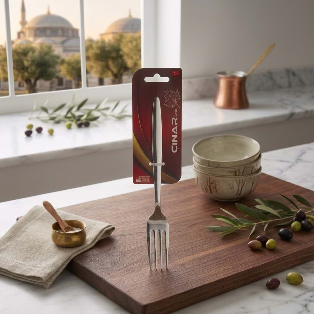 TATLI ÇATAL 6'LI SADE SİVRİ -ÇINAR