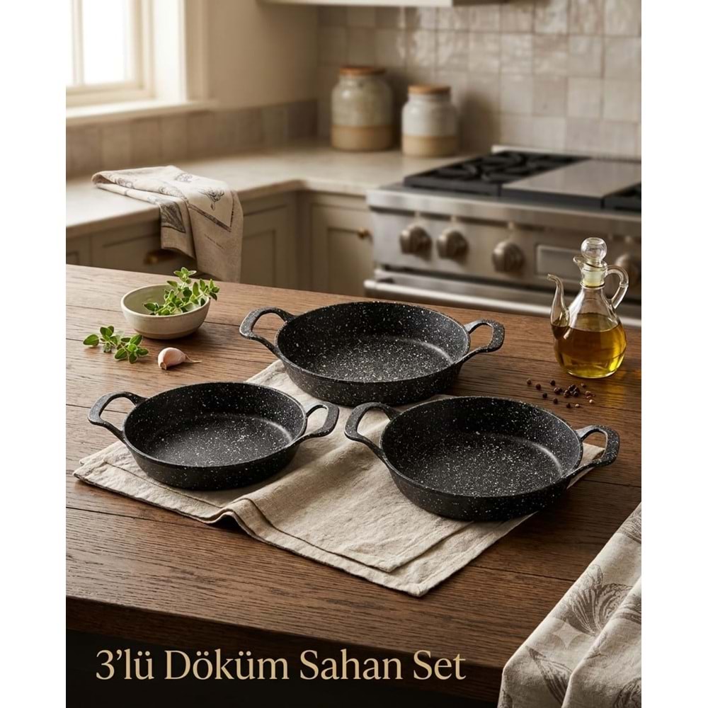 DÖKÜM SAHAN SET 3LÜ KULPSUZ KPK.SZ -KIRAÇ