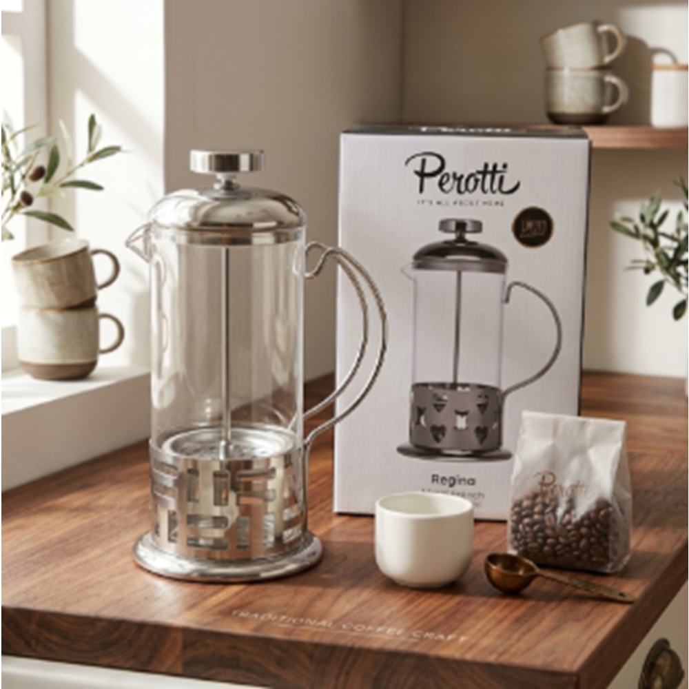 FRENCHPRESS 350ML. MTL/CAM -PEROTTİ