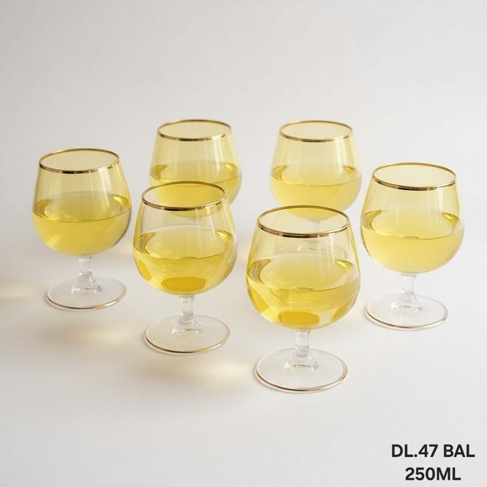 LÜSTER DL.47 S81CN25 -CAM KADEH 6 LI -BAL