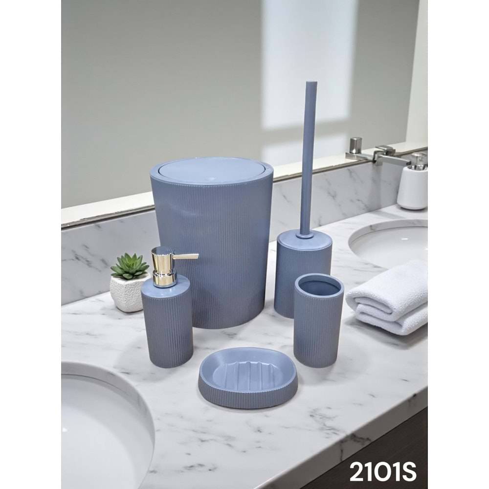 2101 -BANYO SETİ AKRİLİK GRİ -RAVELLO