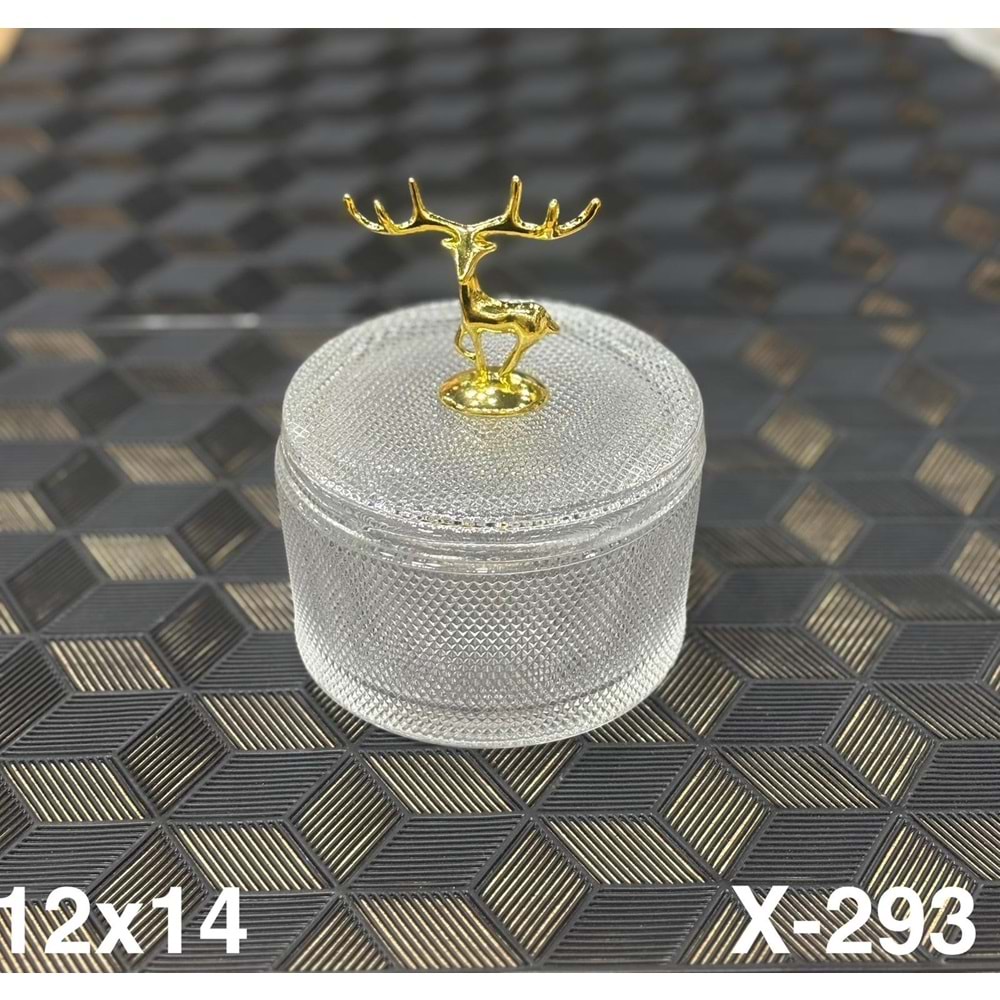 293-KRİSTAL CAM ŞEKERLİK GEYİKLİ BYK -ALLEGRİ