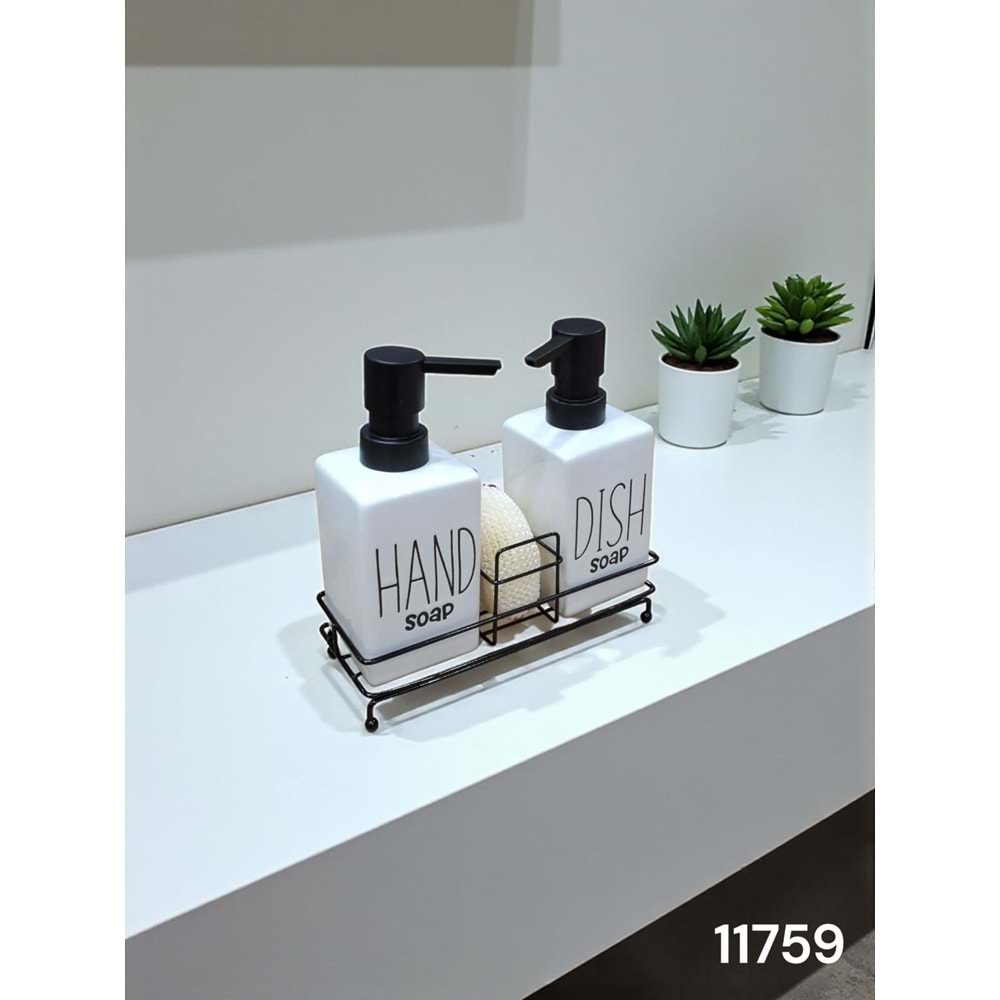 11759-SIVI SABUNLUK 2Lİ KARE BEYAZ -ALLEGRİ