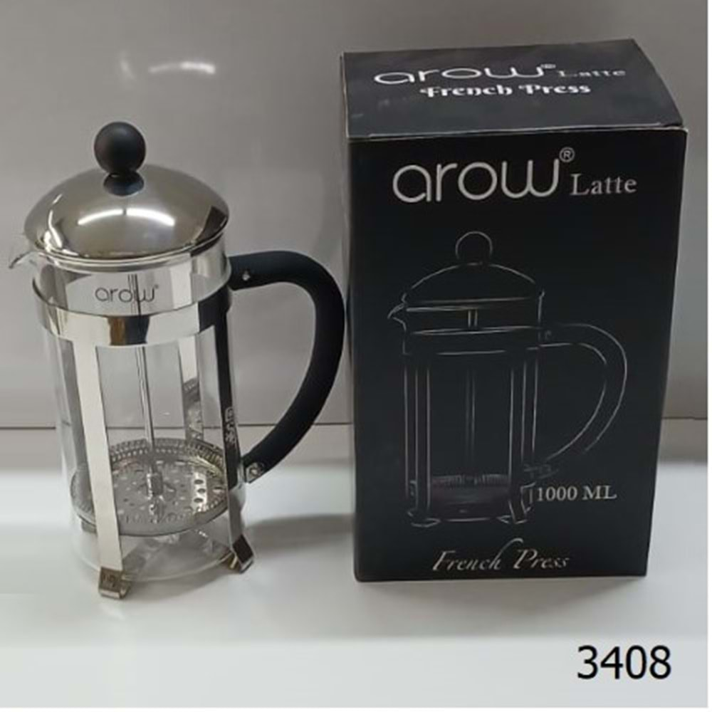 3408 -FRENCHPRESS 1000ML -AROW