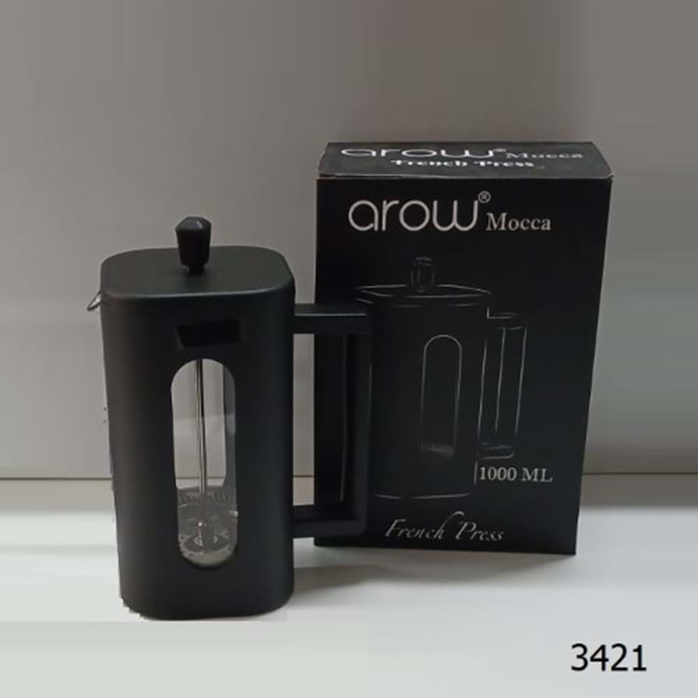 3421 -FRENCHPRESS 1000ML -AROW