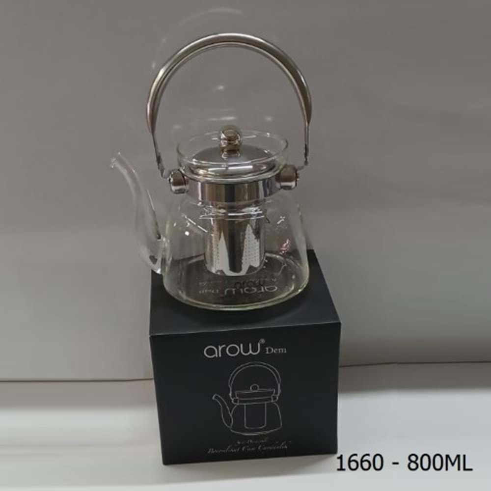 1660 -800ML CAM DEMLİK SÜZGÜ-AROW