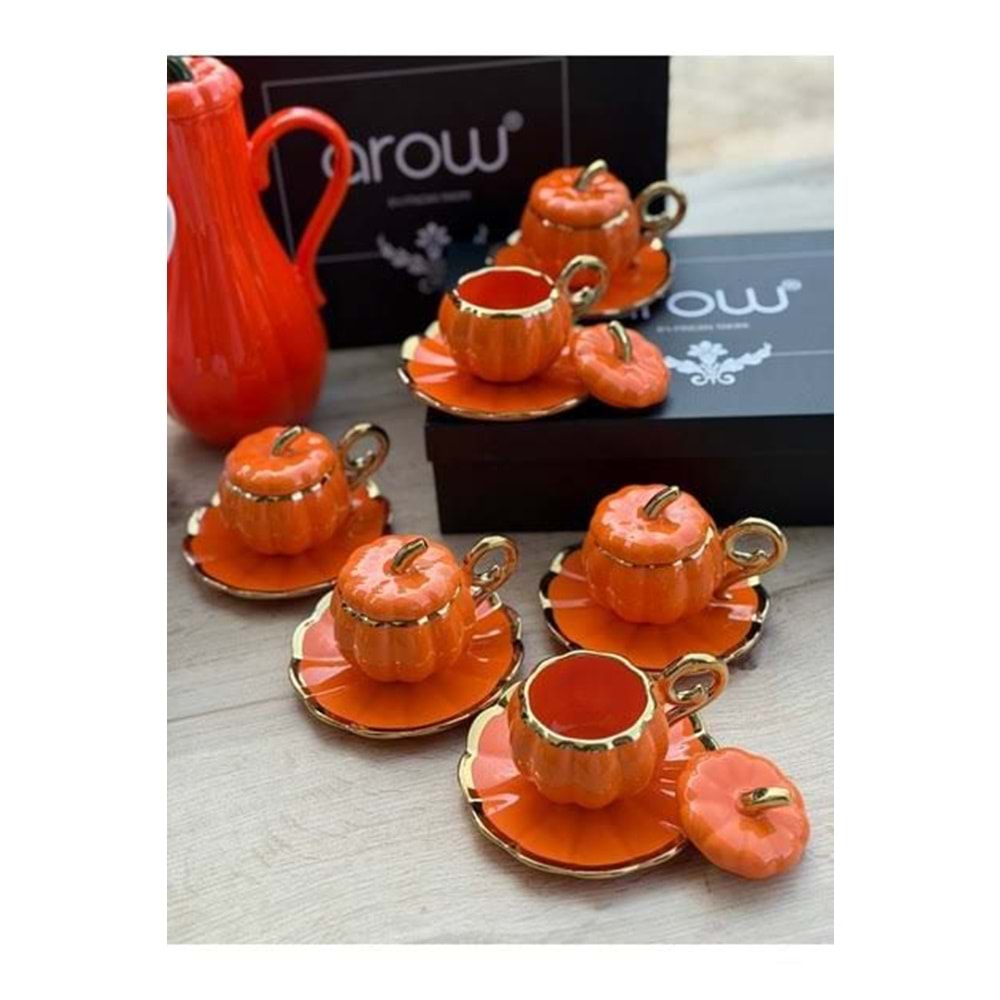 1182.TR-KAHVE FİNCANI BALKABAĞI TURNC -AROW