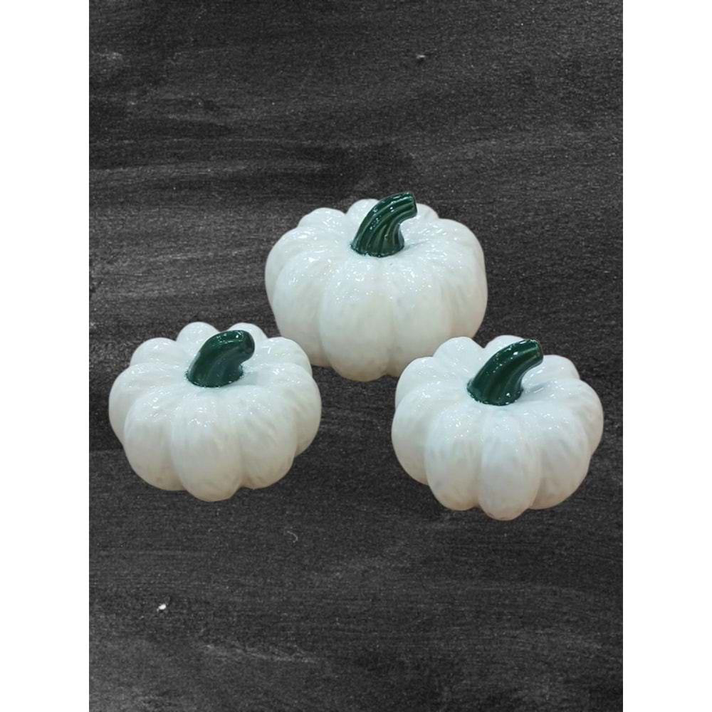 6490.91.B-OBJE BALKABAĞI 3LÜ BEYAZ 2+1 -AROW