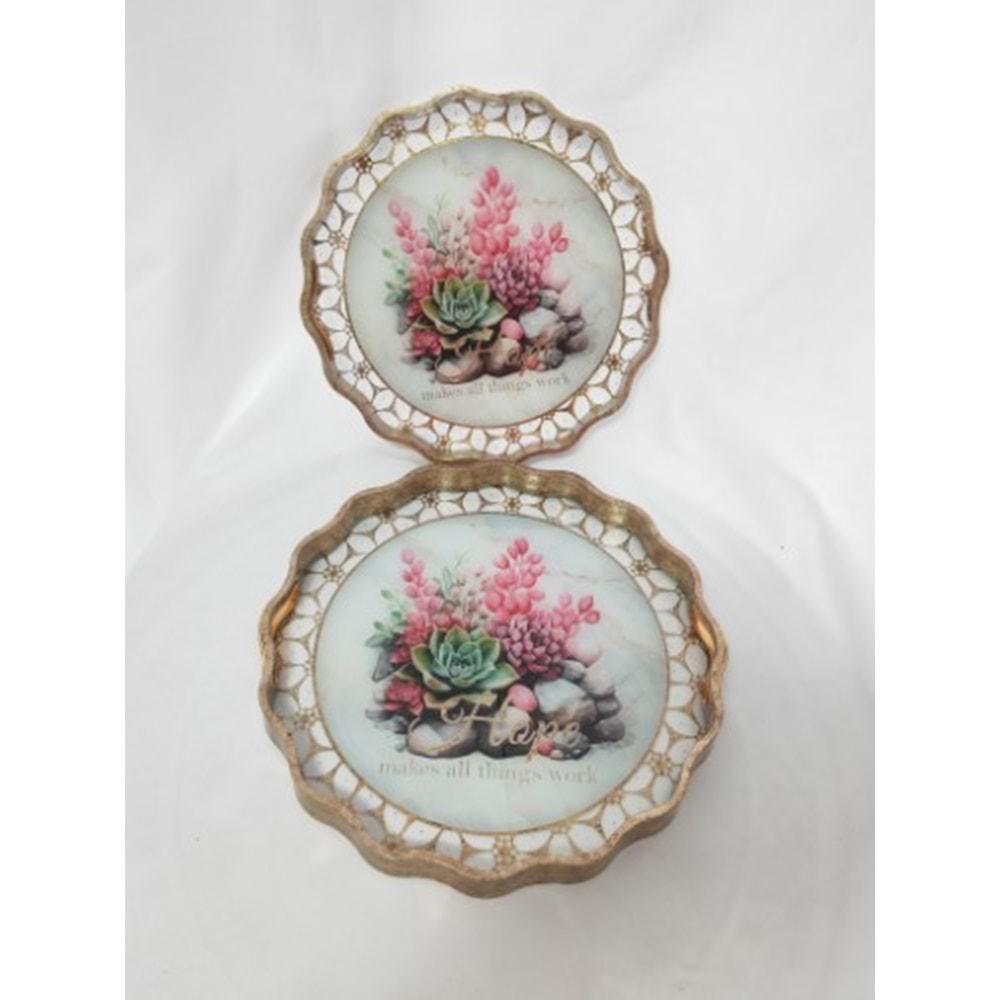 6742 -TEPSİ AKRİLİK 2Lİ FIRFIR -AROW