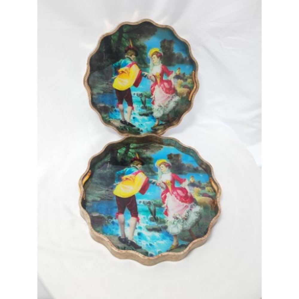 6749 -TEPSİ AKRİLİK 2Lİ FIRFIR -AROW