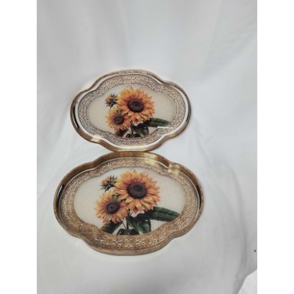 6778 -TEPSİ AKRİLİK 2Lİ FIRFIR OVAL-AROW