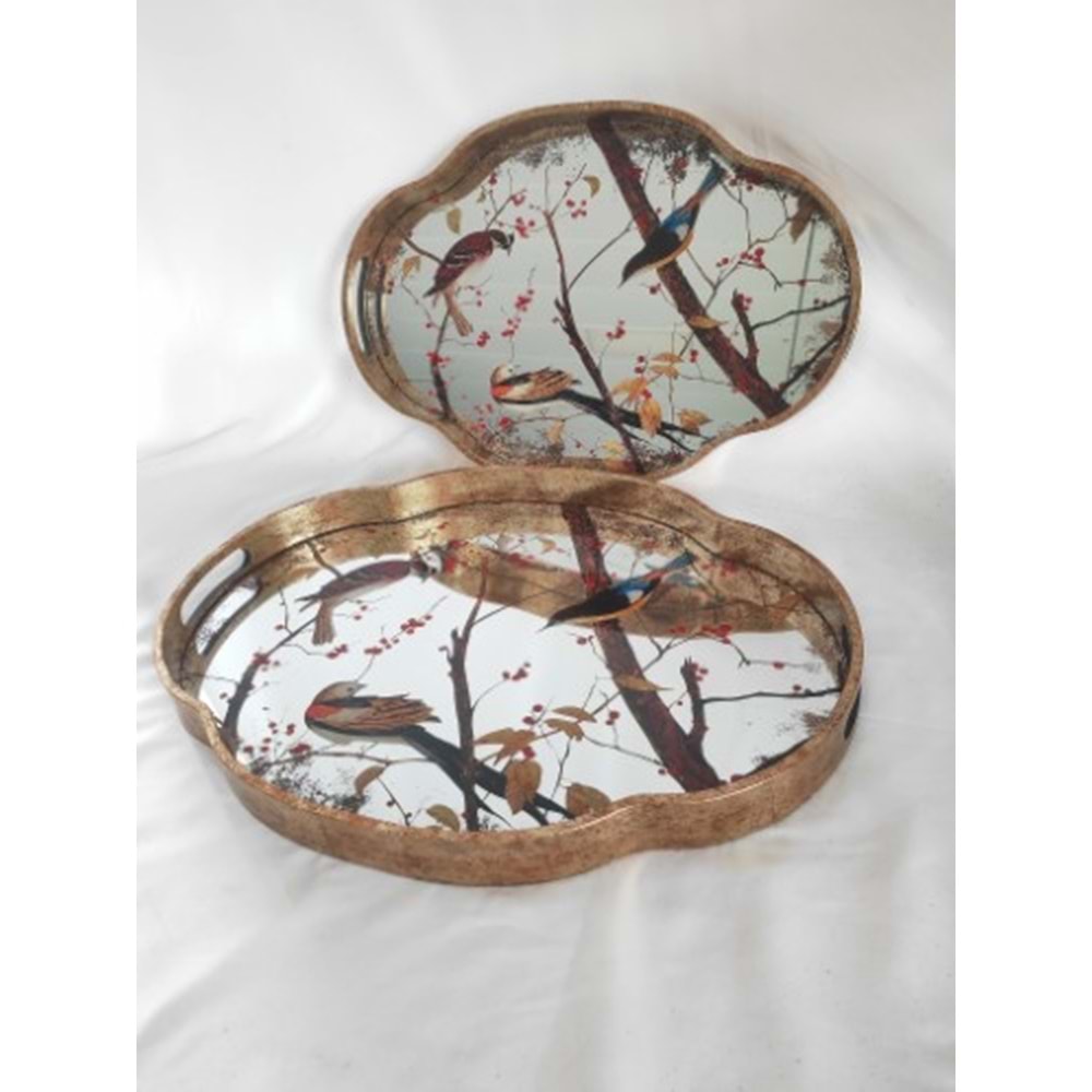 6779 -TEPSİ AKRİLİK 2Lİ FIRFIR OVAL-AROW