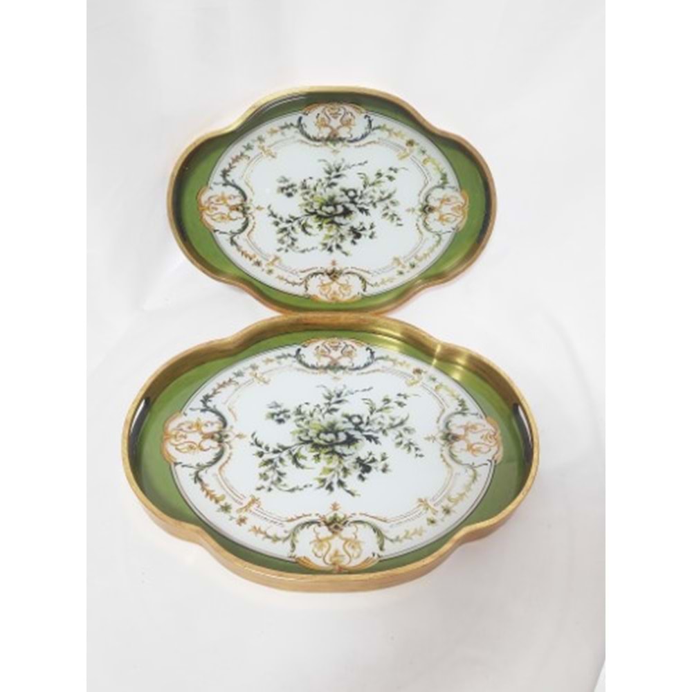 6804 -TEPSİ AKRİLİK 2Lİ FIRFIR OVAL-AROW