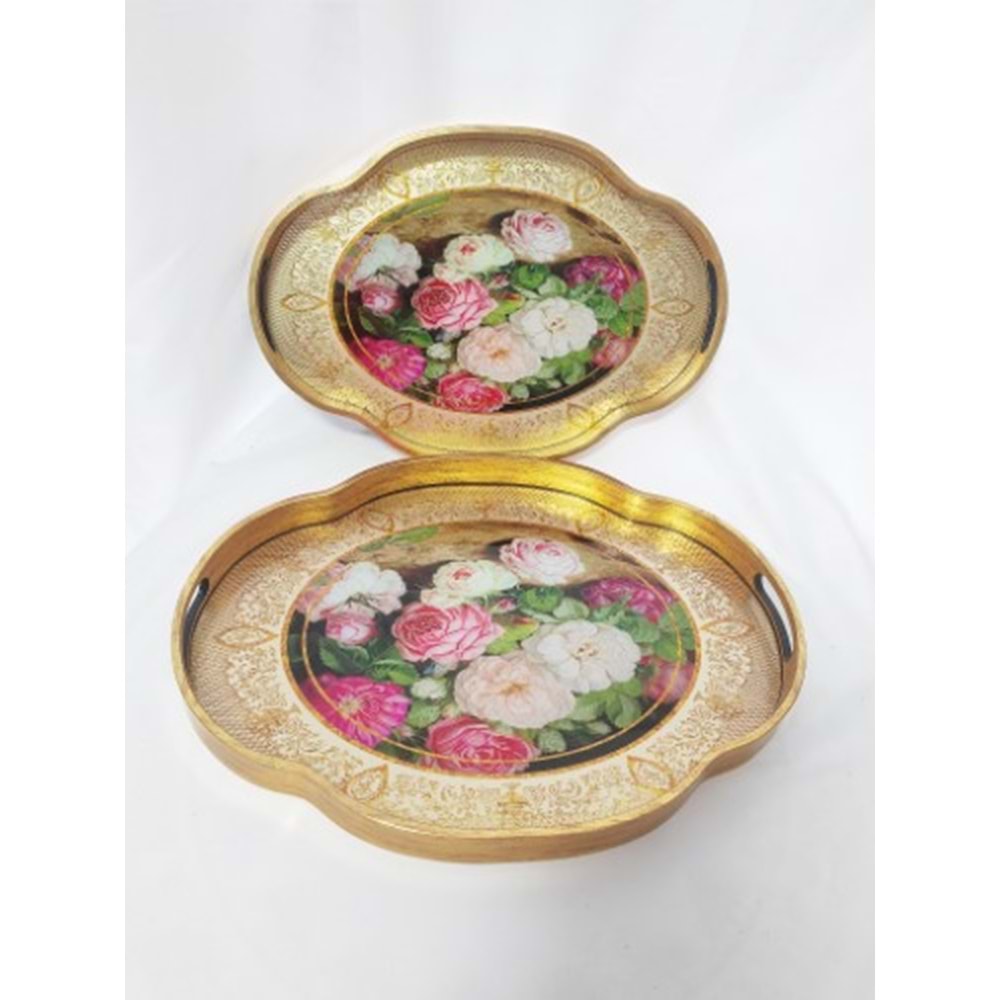 6808 -TEPSİ AKRİLİK 2Lİ FIRFIR OVAL-AROW