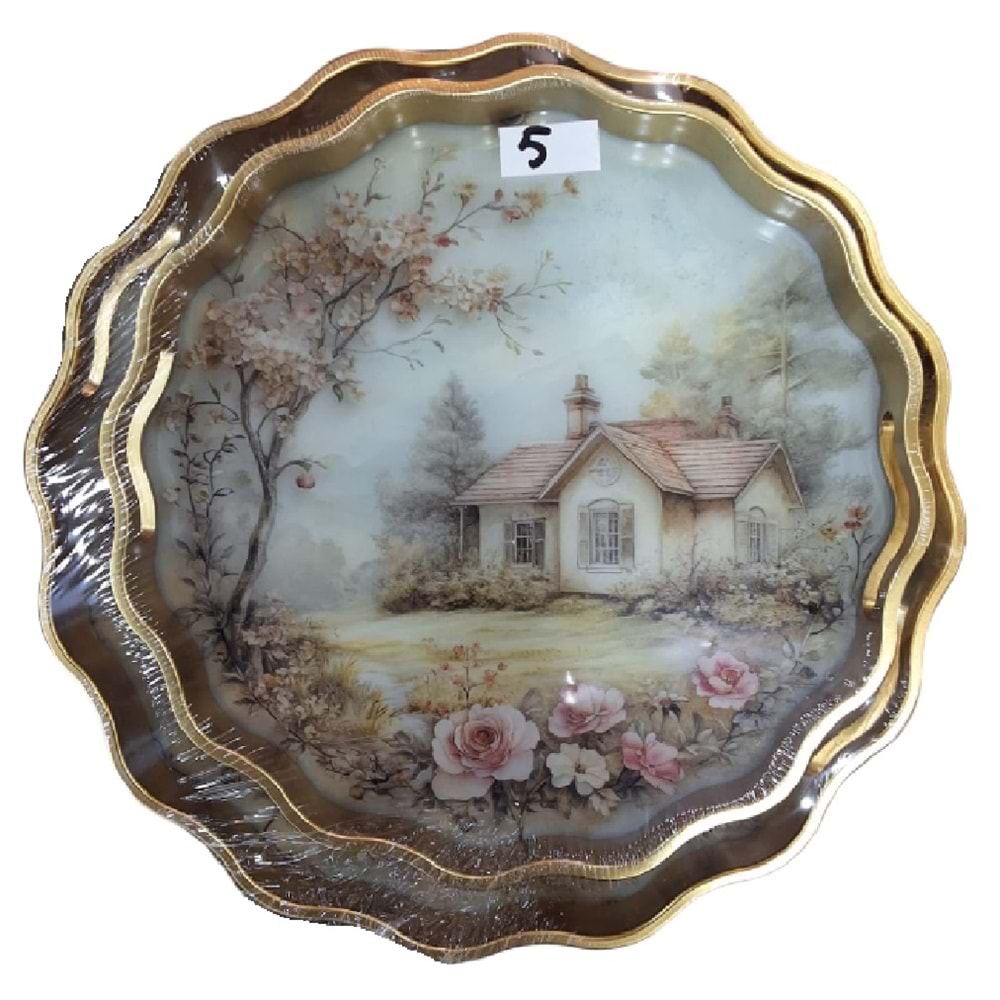 AVR.05 -AKRİLİK 2Lİ FIRFIR TEPSİ -AVRORA