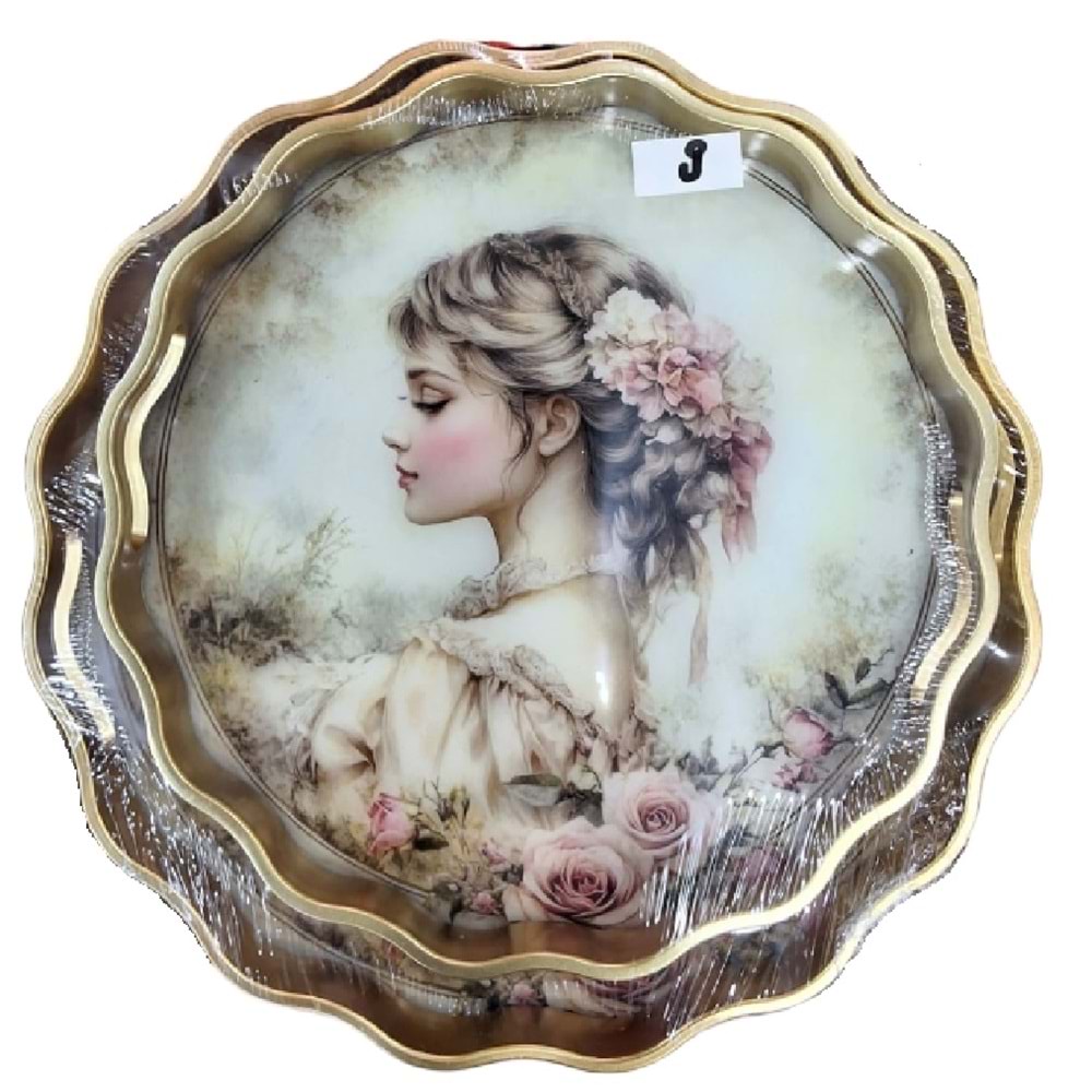 AVR.09 -AKRİLİK 2Lİ FIRFIR TEPSİ -AVRORA