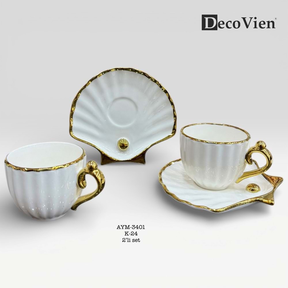 3401 -KAHVE FİNCANI 2Lİ PORS. -AYMET