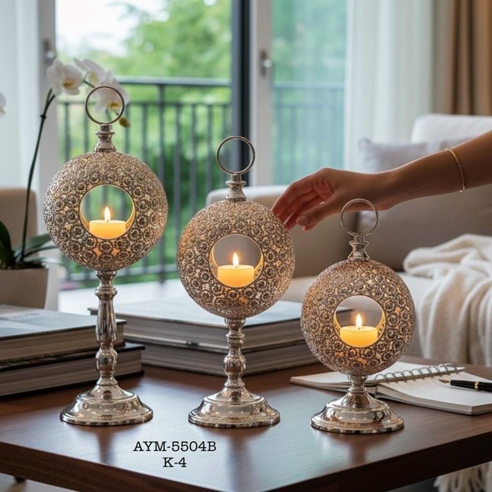 5504B -DEKOR ŞAMDAN 3LÜ GMŞ -AYMET