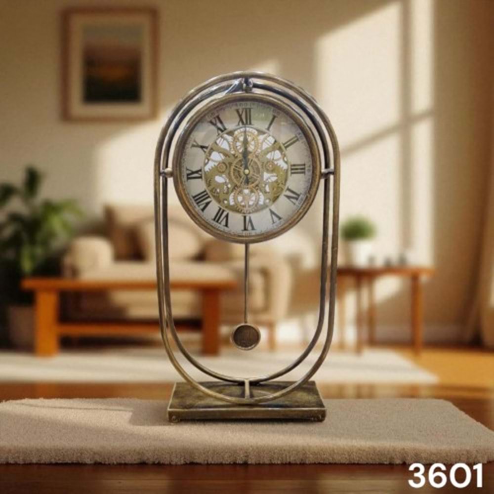 3601-MASA SAATİ SARKAÇLI DEKOR -AYMET
