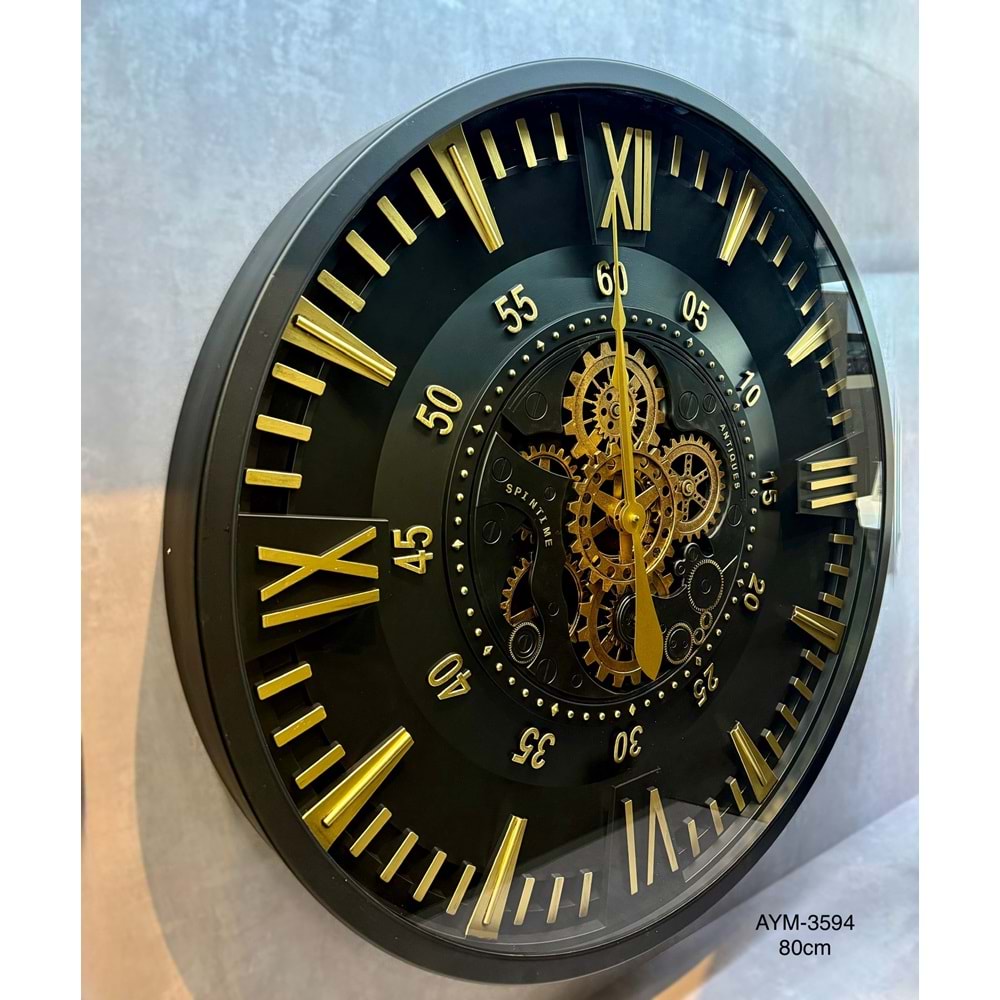 3594-DUVAR SAATİ ÇARKLI 80CM -AYMET