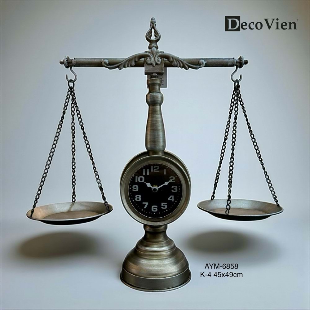 6858-TERAZİ SAAT DEKOR -AYMET