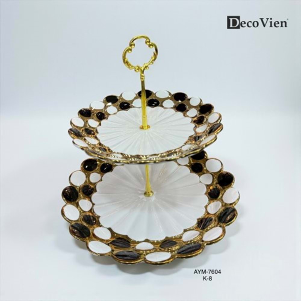 7604 -SUNUM TABAK DEKOR 2 KATLI -AYMET