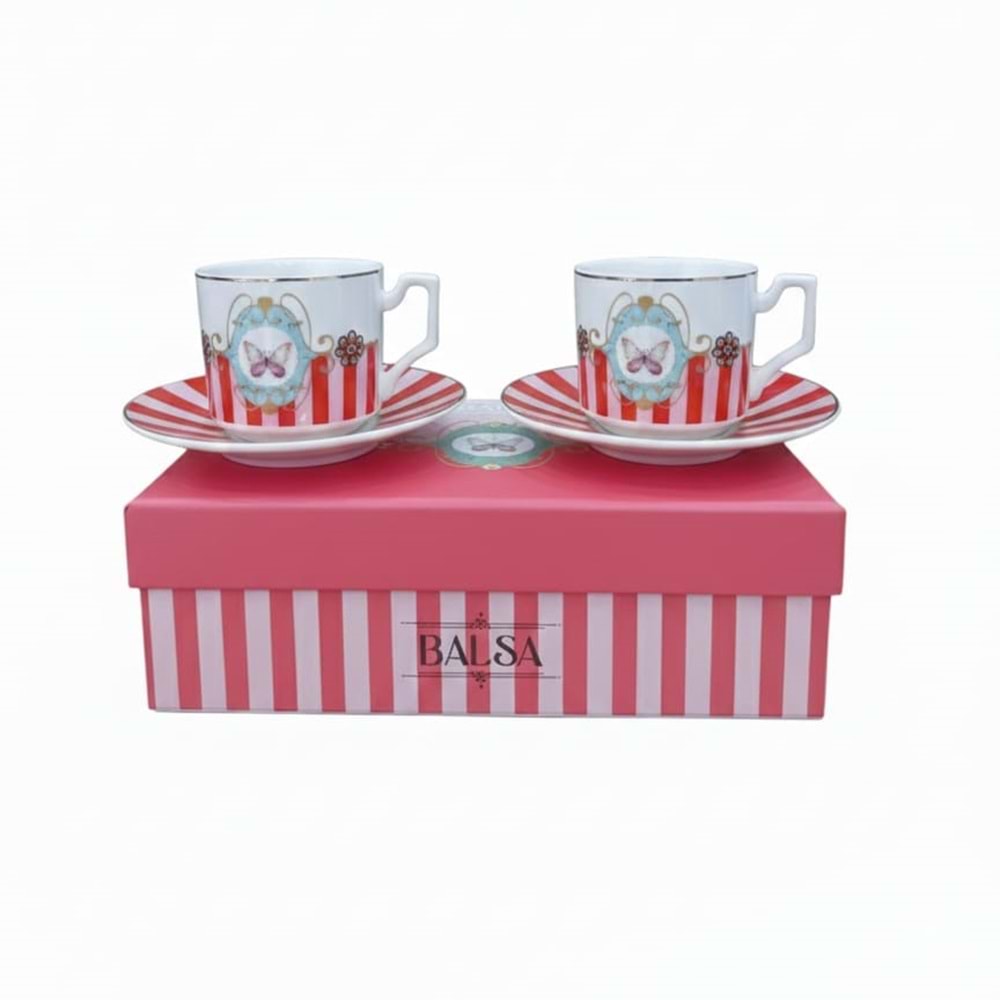 1021 -KAHVE FİNCANI 2Lİ KRMZ.KLBK -BALSA