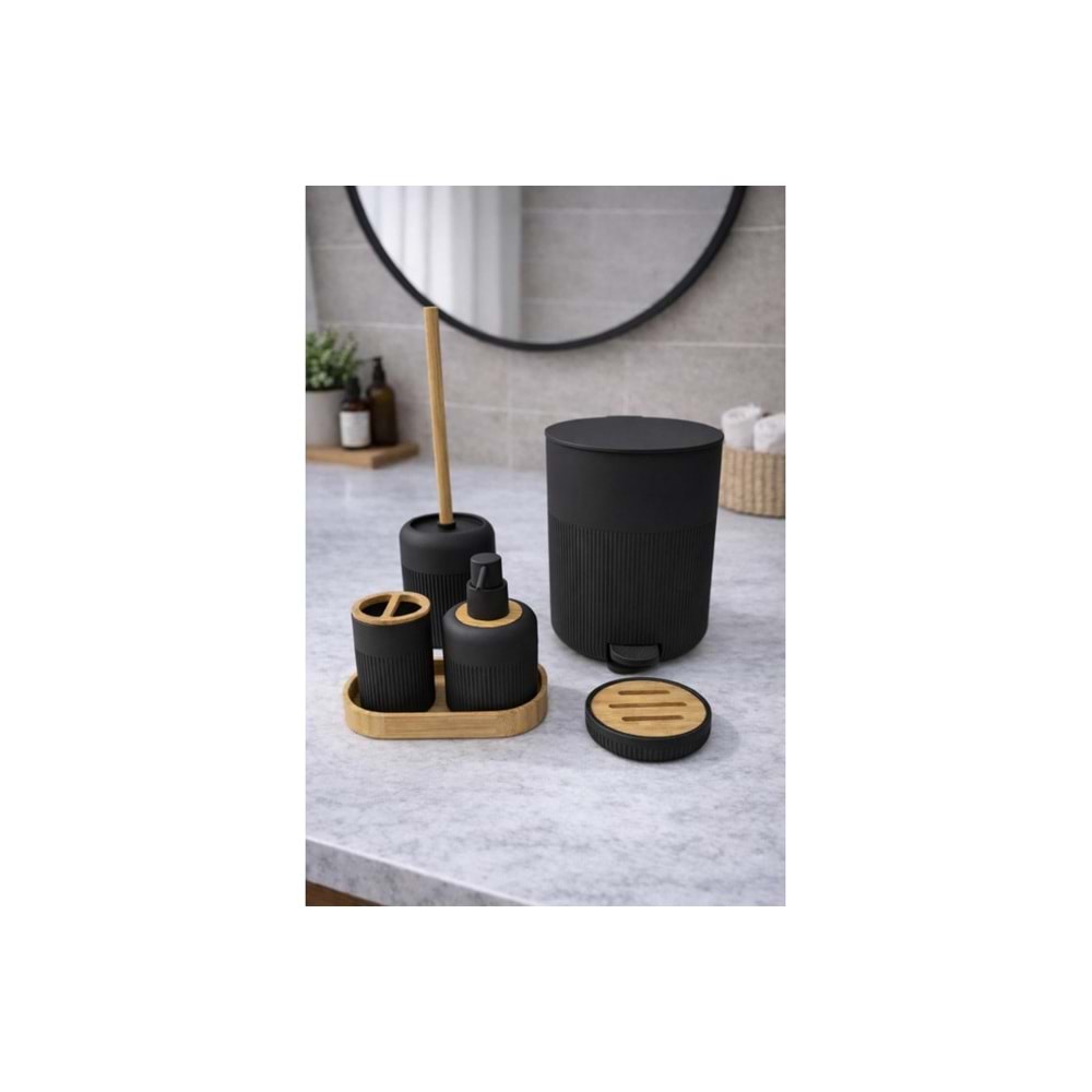 609251.SY -BANYO SETİ YUVR.ÇİZGİ SYH -ÇİFTÇİ
