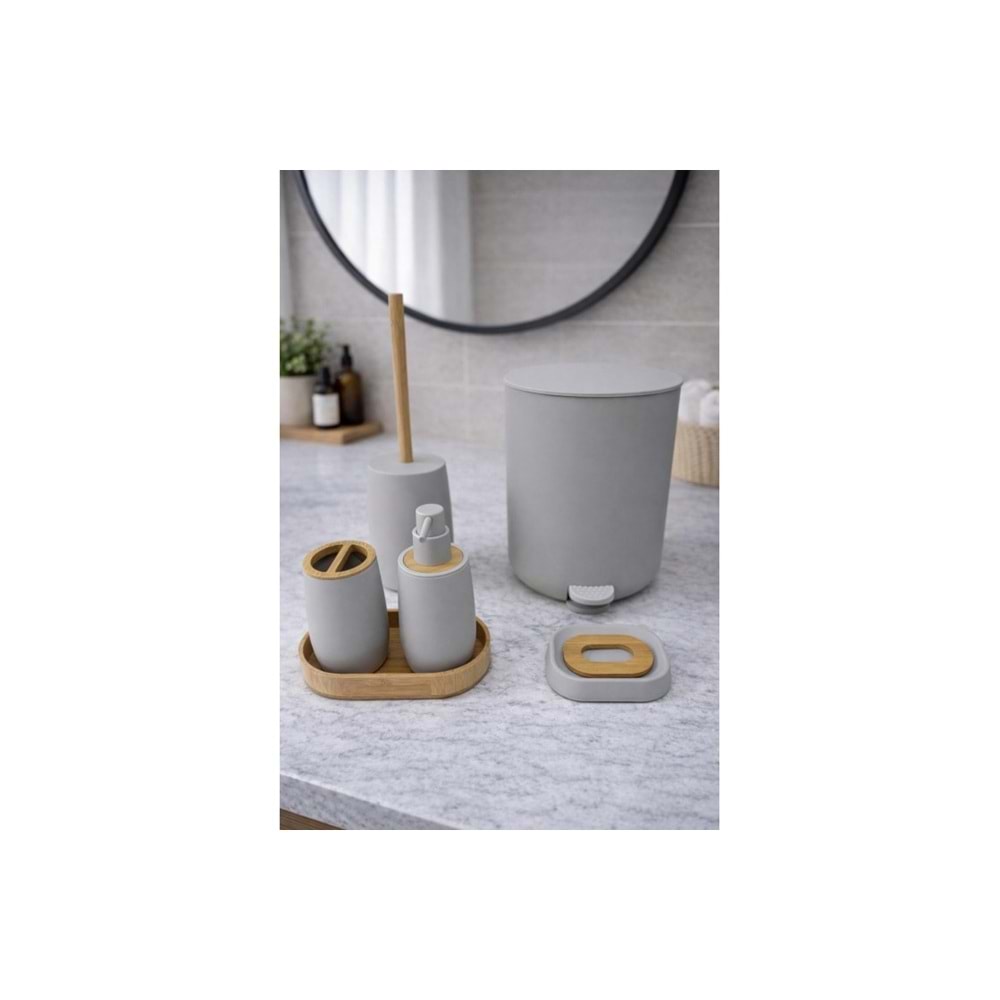 60251.BJ -BANYO SETİ YUVR.DÜZ BEJ -ÇİFTÇİ