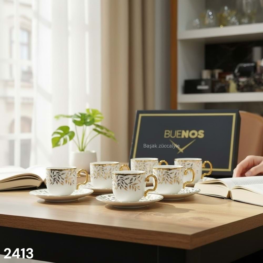 2413-KAHVE FİNCANI YALDIZLI -ÇİFTÇİ