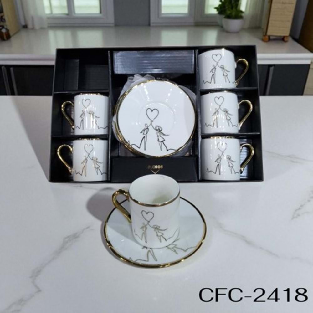 2418-KAHVE FİNCANI YALDIZLI -ÇİFTÇİ
