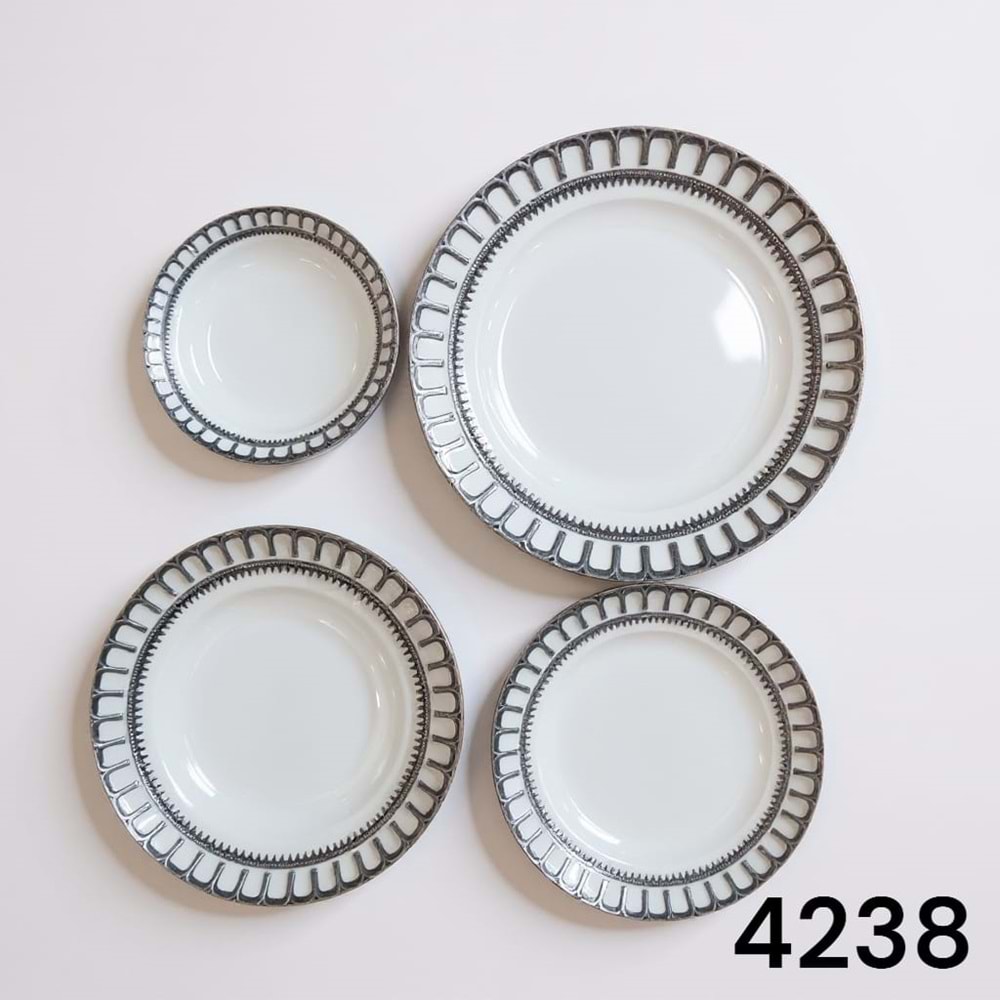 4238-YEMEK SETİ 24 PRÇ PORS.DESENLİ -COKER