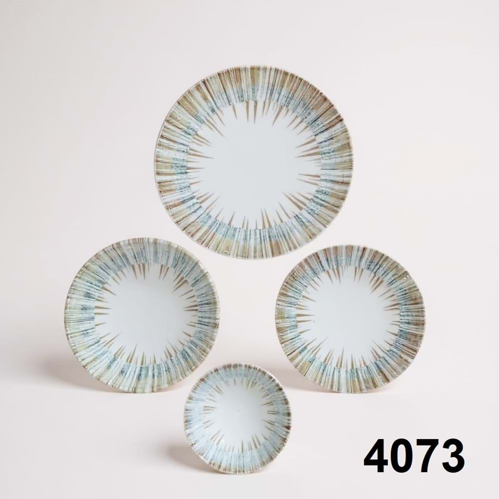 4073-YEMEK SETİ 24 PRÇ PORS.DESENLİ -COKER