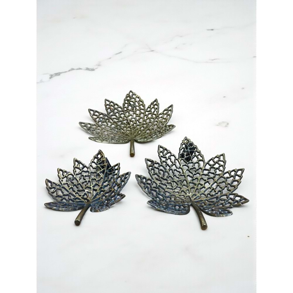 EMG.3227.E -DEKOR OBJE YAPRAK 3 LÜ ESKT -EMG