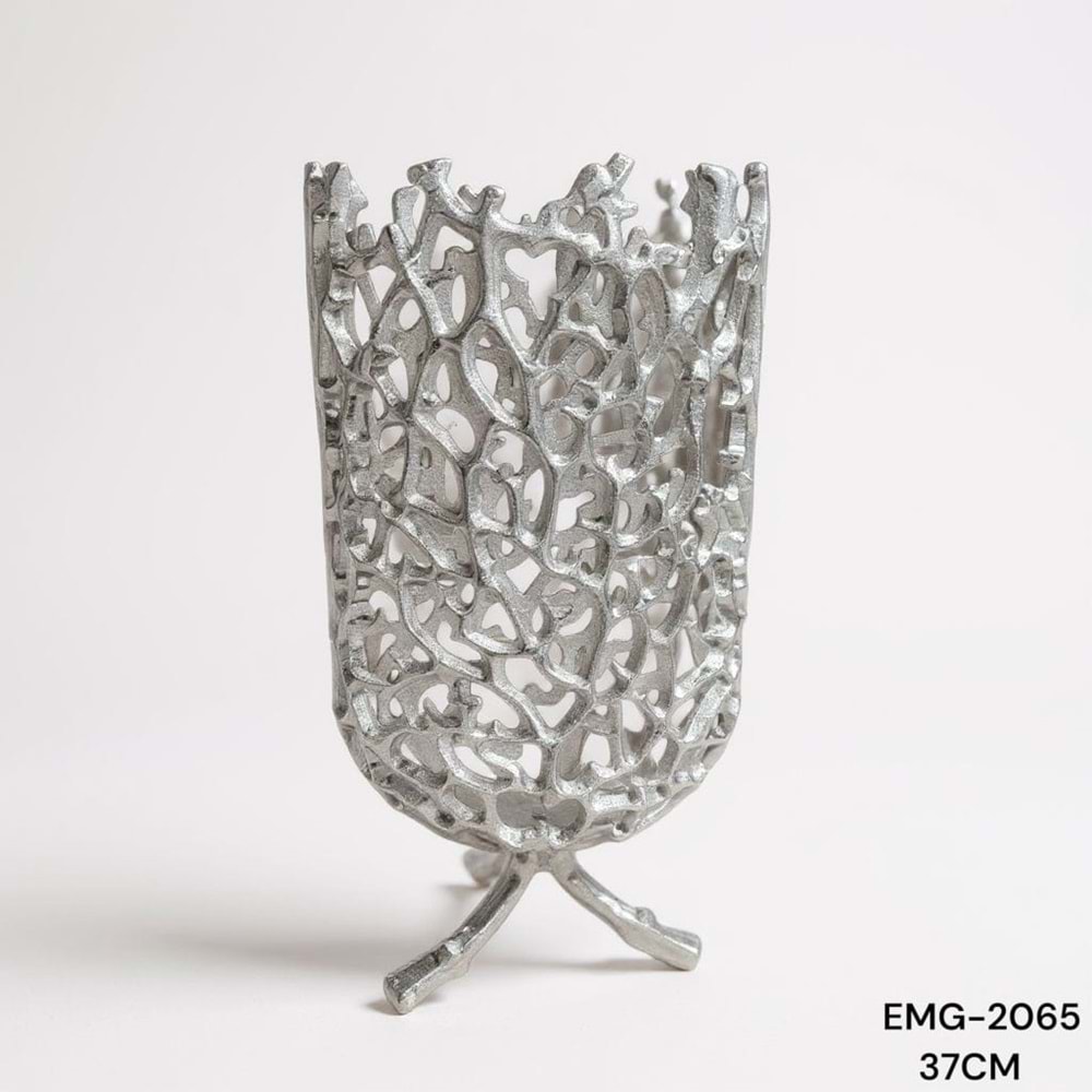 EMG.2065.G -DEKOR VAZO TEKLİ AYAKLI GMŞ -EMG