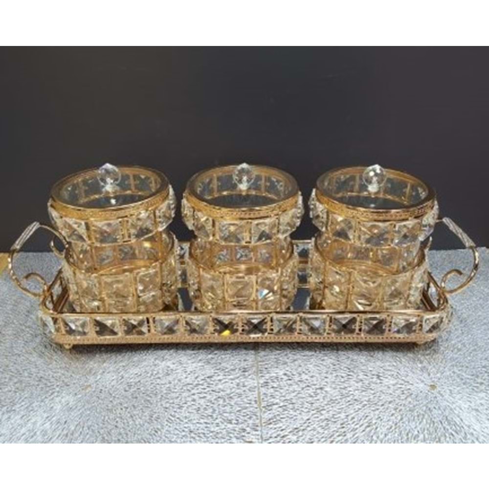 922.A-KRİST BAHARATLIK 3 LÜ GOLD -FURKAN
