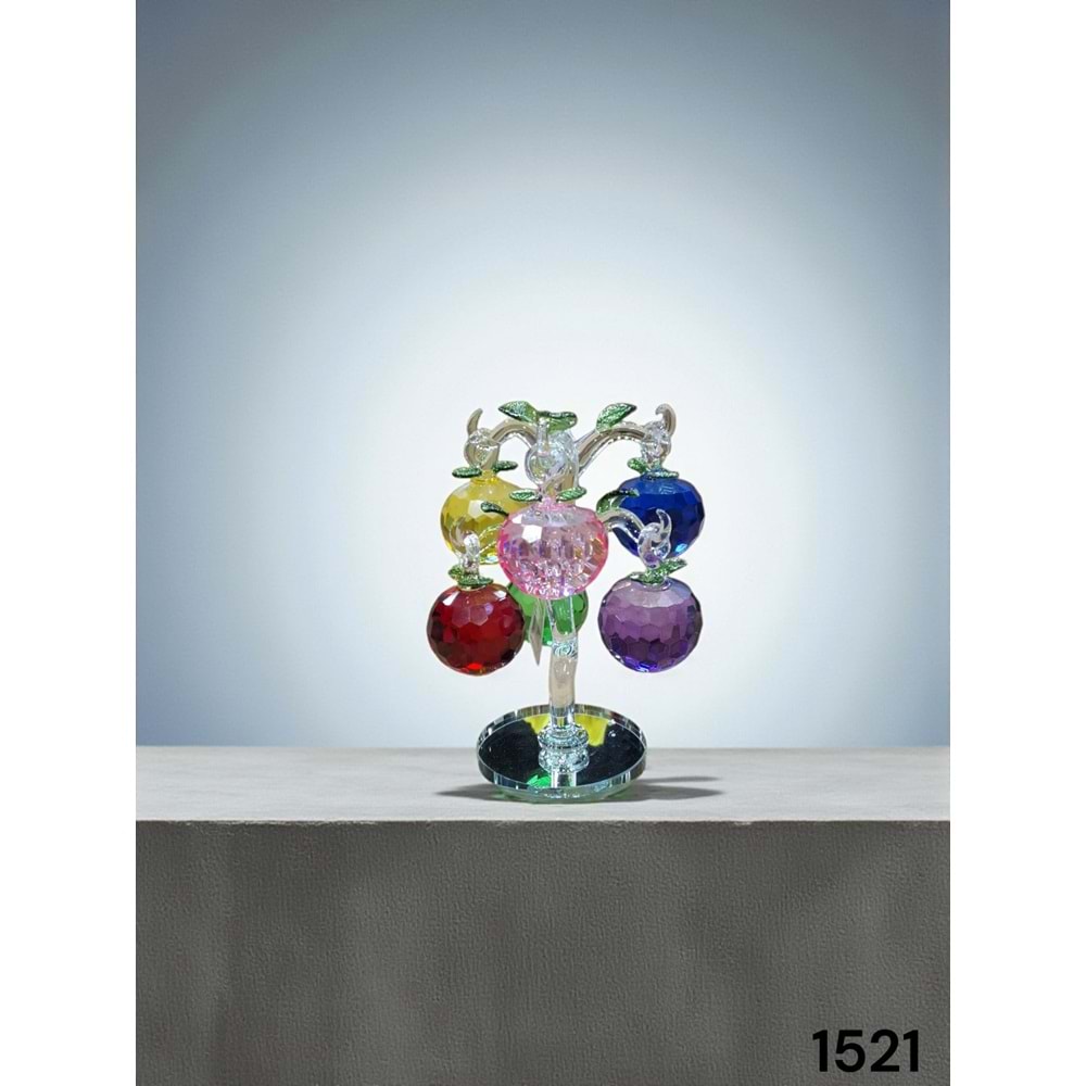 1521-KRİSTAL ELMA AĞACI RENKLİ -FURKAN