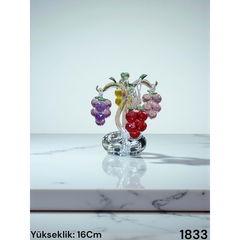 1833-KRİSTAL ÜZÜM AĞACI RENKLİ -FURKAN