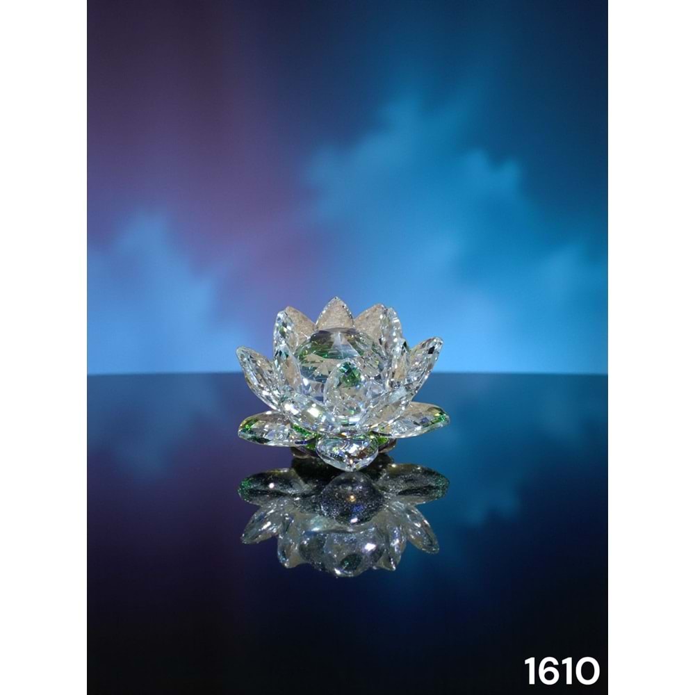 1610-KRİSTAL NİLÜFER ÇİÇEĞİ ELMAS -FURKAN