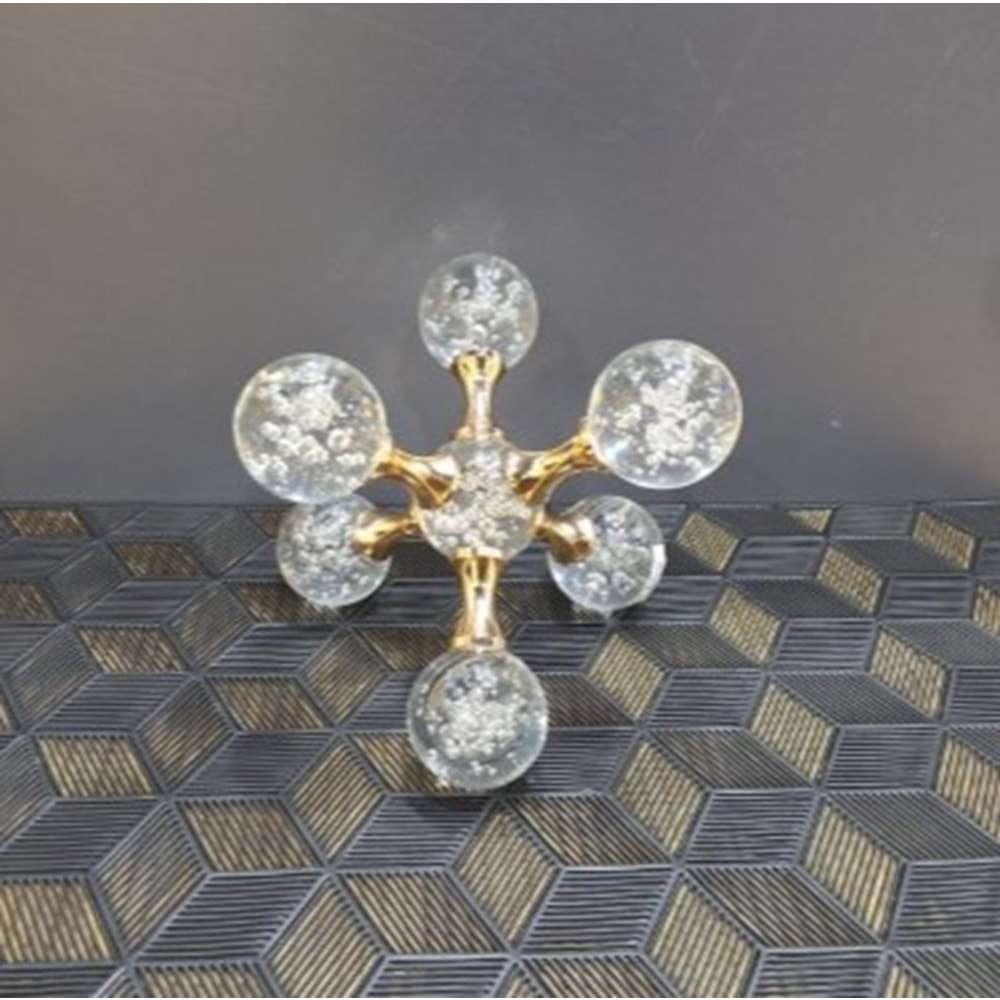 3020.A-KRİSTAL DAMLA TAŞ BYK. GOLD -FURKAN