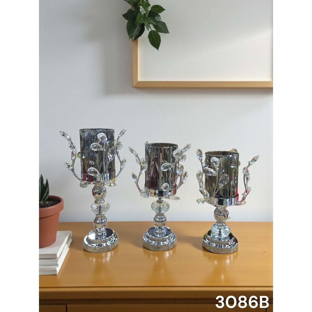 3086.B-KRİST.ŞAMDAN 3LÜ MTL AYAK GMŞ -FURKAN